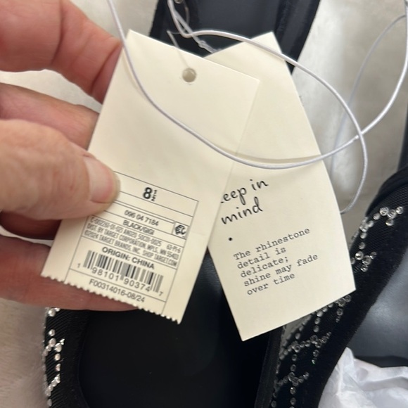 A New Day Black and White Geometric Heels Slingback - Picture 3 of 13